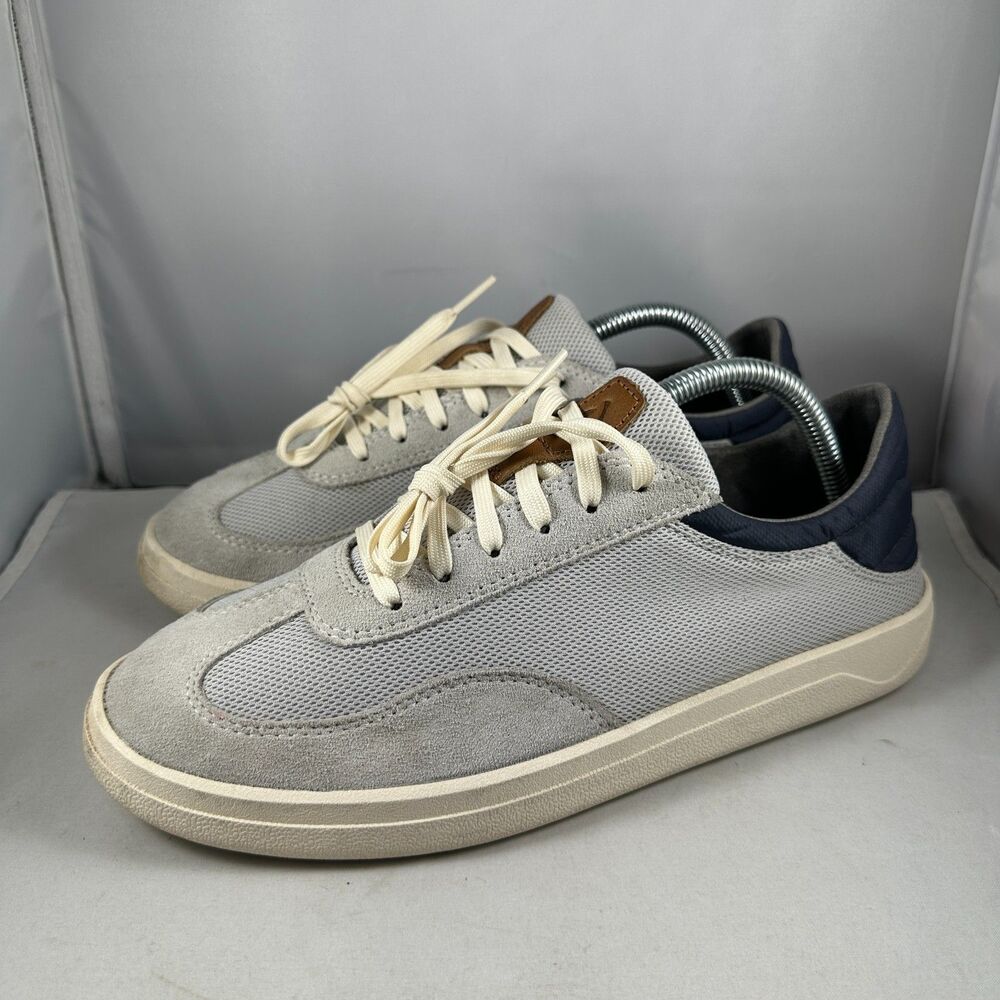 Olukai Punini Court Mens Size 8 Sneakers Shoes Vapor Trench Blue 10514-VPDE